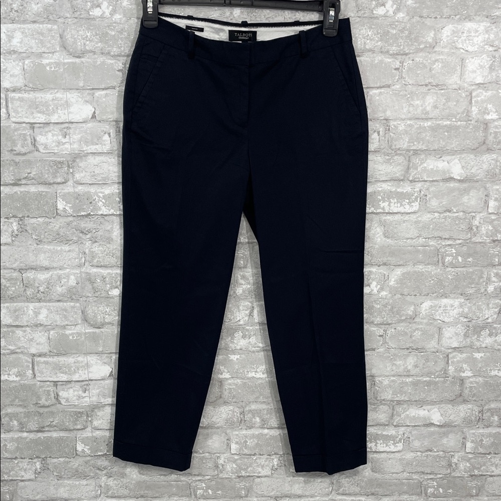 Talbots Navy Signature Cropped Pants